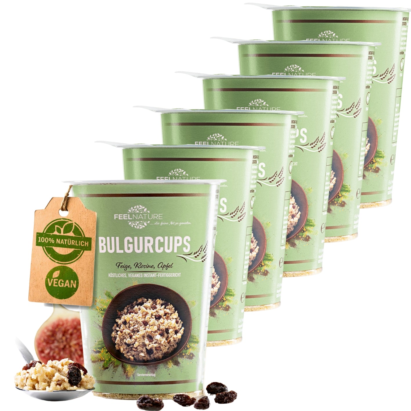 15312_01 Bulgurcups - 6x Subtropical - Feige, Rosine & Apfel - 图片 1