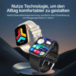 Top Performance Smartwatch mit Gesundheitstracking / IP67 Wasserdichtigkeit / 7 Tage Akku-Laufzeit / 100 Sportmodi AB - 图片 2