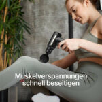 Massagepistole mit 4 Massageköpfen gegen Muskelverspannungen / Tragbares Mini-Muskelmassagegerät mit 10 Geschwindigkeiten und starkem Akku / Für Bein, Nacken, Schulter, Cellulite, Muskelkater - 图片 5