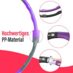 Premium Hula Hoop Reifen 1.0 von FitOne / Kalorienkiller / 8-teilig / patentiertes Wellendesign / hochwertiges PP-Material / stabiler Schaumstoff / Fitnesswaffe - 图片 9
