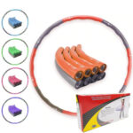 Premium Hula Hoop Reifen 1.0 von FitOne / Kalorienkiller / 8-teilig / patentiertes Wellendesign / hochwertiges PP-Material / stabiler Schaumstoff / Fitnesswaffe - 图片 13
