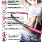 Premium Hula Hoop Reifen 1.0 von FitOne / Kalorienkiller / 8-teilig / patentiertes Wellendesign / hochwertiges PP-Material / stabiler Schaumstoff / Fitnesswaffe - 图片 6