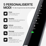 Elektrische Zahnbürste Pro / Schallzahnbürste / USB-Aufladbar / Wasserfest / 5 Programme / 6 Bürstenaufsätze / Mit Schutzhülle - 图片 6
