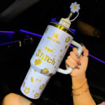 🔥40OZ Stitch Cup 1200ML 🥰 Straw Topper as Free Gift🎁 - 图片 3