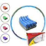 Premium Hula Hoop Reifen 1.0 von FitOne / Kalorienkiller / 8-teilig / patentiertes Wellendesign / hochwertiges PP-Material / stabiler Schaumstoff / Fitnesswaffe - 图片 14