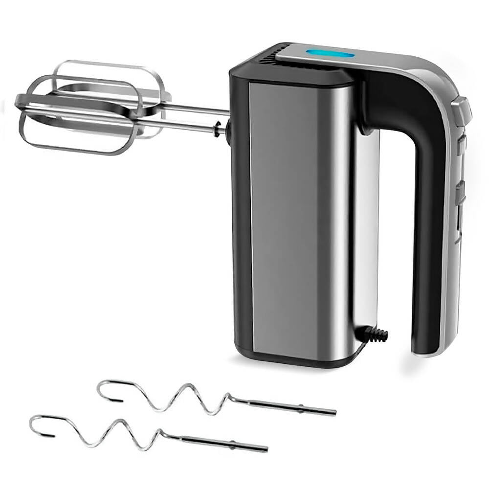 OBbYRToVxp Handmixer mit 800W Power / 5 Geschwindigkeiten / Robuster Edelstahl / Spülmaschinenfest / Stilvoll & Komfortabel / Mit Eject- und Turbotaste / Inkl. 2 Knethaken & 2 Rührbesen - 图片 1