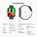 Top Performance Smartwatch mit Gesundheitstracking / IP67 Wasserdichtigkeit / 7 Tage Akku-Laufzeit / 100 Sportmodi AB - 图片 8