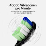 Elektrische Zahnbürste Pro / Schallzahnbürste / USB-Aufladbar / Wasserfest / 5 Programme / 6 Bürstenaufsätze / Mit Schutzhülle - 图片 10