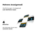 Pulsoximeter / Blutsauerstoffmessgerät / Oximeter für Finger / Mit OLED Anzeige / Professionell und hochgenau / Optimal für Familien, ältere Menschen und Krankenhäuser - 图片 2