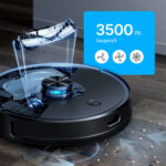 Saugroboter 6 Pro mit Absaugstation / 3.5L Staubbehälter / 250 Minuten Laufzeit / 4000PA / Intelligente Routenführung mit Lidar - 图片 3