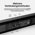 Soundbar Pro S2 für TV, PC, Laptop & Home Cinema / Elegante Bluetooth Soundbar mit Subwoofer-Surround-Sound / HDMI - 图片 6