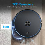 Saugroboter 6 Pro mit Absaugstation / 3.5L Staubbehälter / 250 Minuten Laufzeit / 4000PA / Intelligente Routenführung mit Lidar - 图片 6