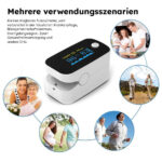 Pulsoximeter / Blutsauerstoffmessgerät / Oximeter für Finger / Mit OLED Anzeige / Professionell und hochgenau / Optimal für Familien, ältere Menschen und Krankenhäuser - 图片 5